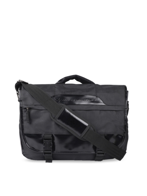 

SWISS MILITARY Unisex Black Solid Laptop Bag