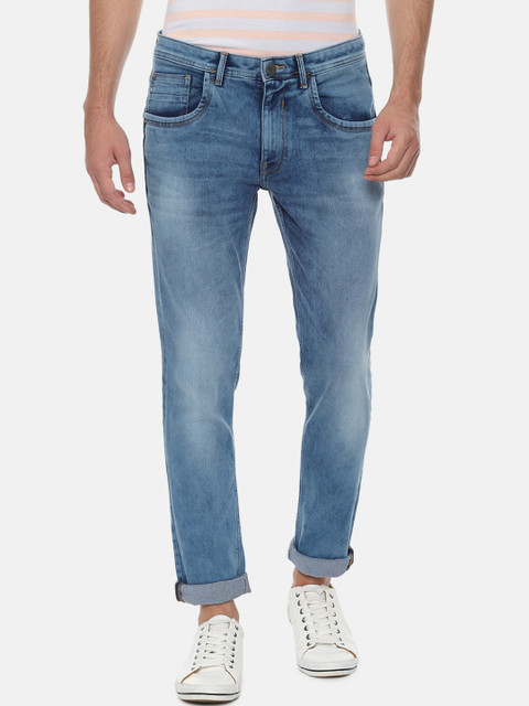 

V Dot Men Blue Skinny Fit Mid-Rise Clean Look Stretchable Jeans