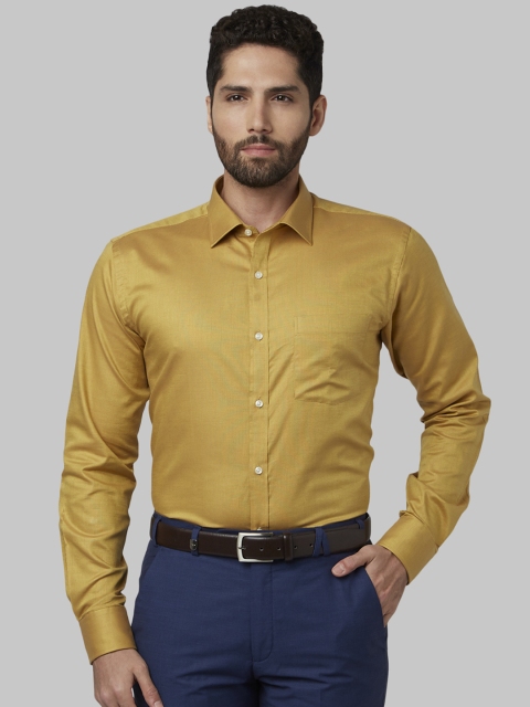 

Park Avenue Men Yellow Slim Fit Solid Formal Shirt