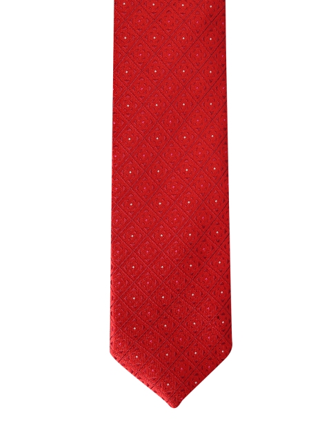 

Van Heusen Red Woven Design Broad Tie