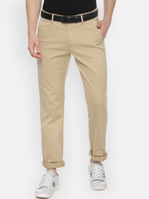 

Allen Solly Men Beige Regular Fit Solid Regular Trousers