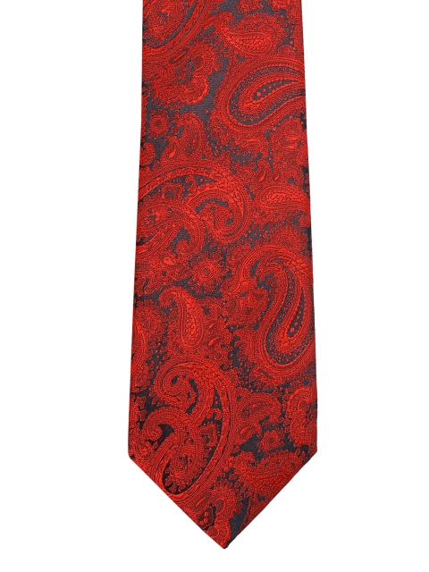 

Van Heusen Red & Navy Blue Woven Design Broad Tie