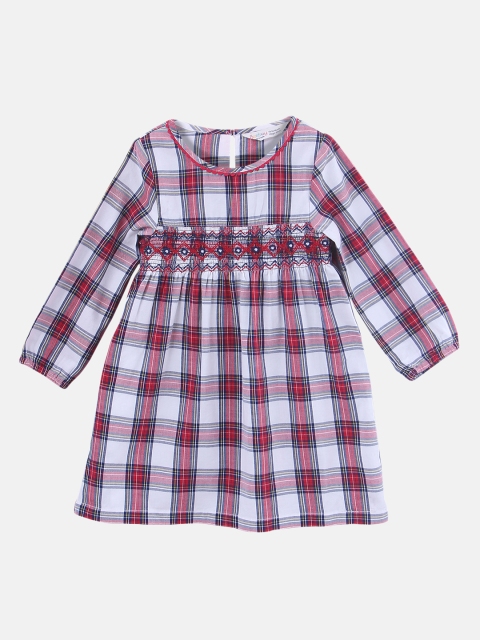

Beebay Girls Checked Multicoloured A-Line Dress, Multi