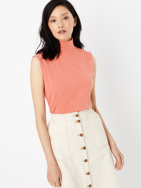 

Marks & Spencer Women Coral Solid Top