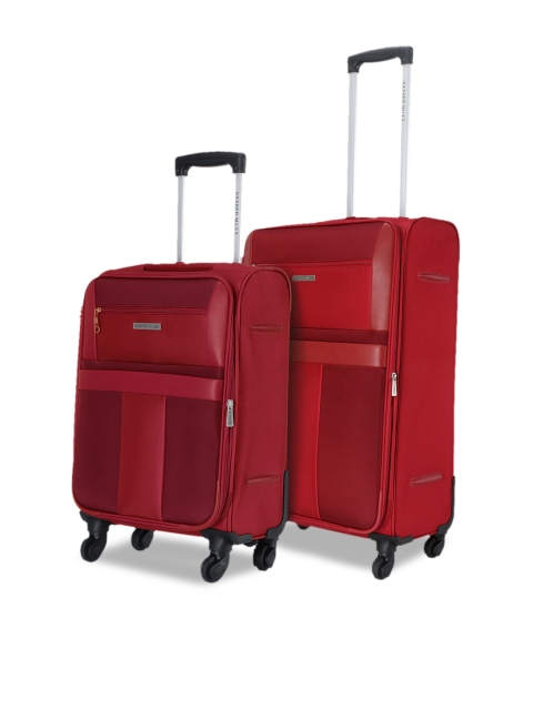

Nasher Miles Unisex Red Water Resistant Trolley Bag