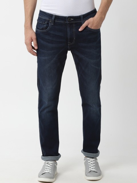 

Peter England Casuals Men Navy Blue Slim Fit Mid-Rise Clean Look Stretchable Jeans