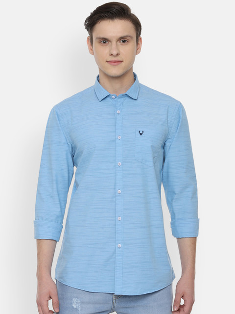 

Allen Solly Sport Men Blue Regular Fit Solid Casual Shirt