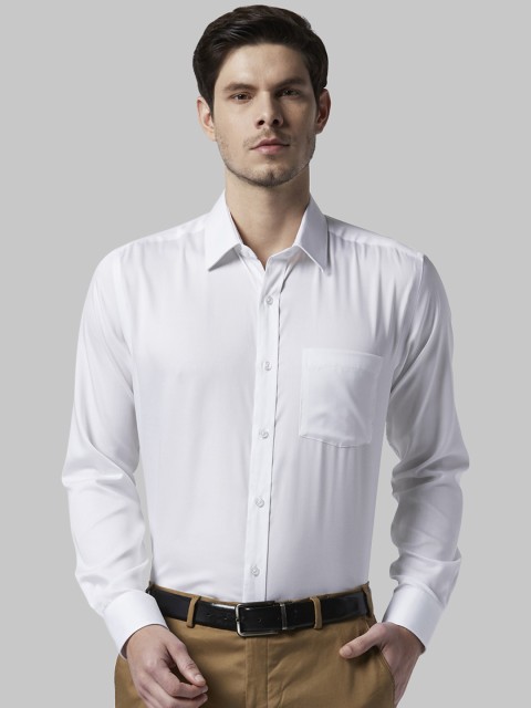 

Park Avenue Men White Regular Fit Solid Formal Shirt