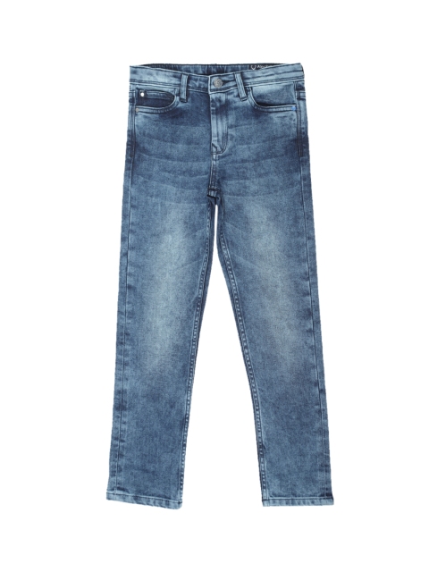 

Allen Solly Junior Boys Blue Regular Fit Mid-Rise Clean Look Stretchable Jeans