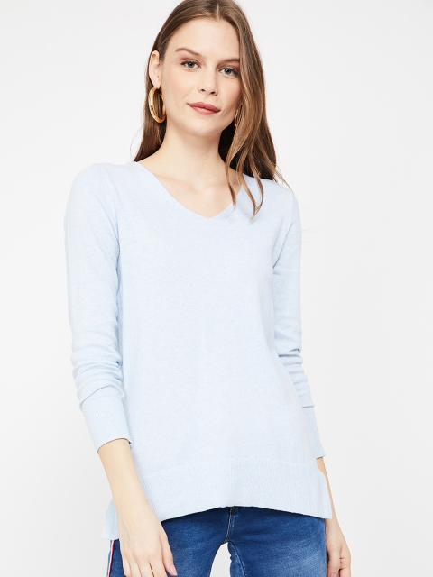 

Fame Forever by Lifestyle Women Blue Solid High-Low Top
