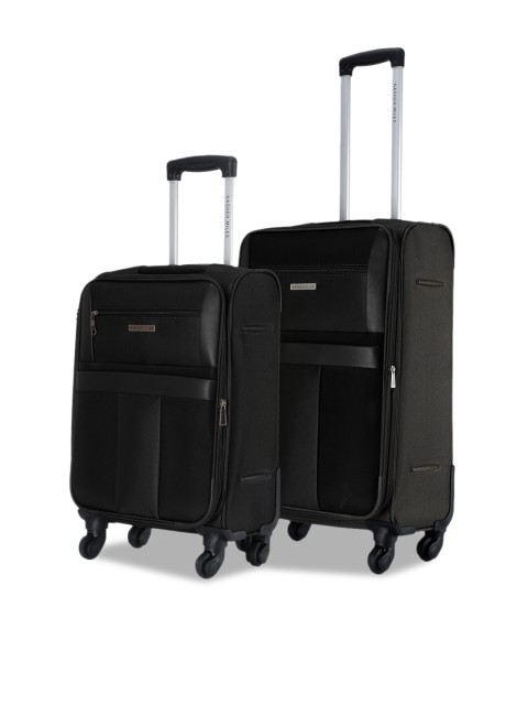 

Nasher Miles Unisex Black Water Resistant Trolley Bag