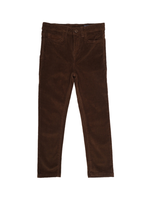 

Allen Solly Junior Boys Brown Regular Fit Self Design Regular Trousers