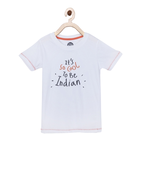 

Cub McPaws Boys White Printed Round Neck T-shirt