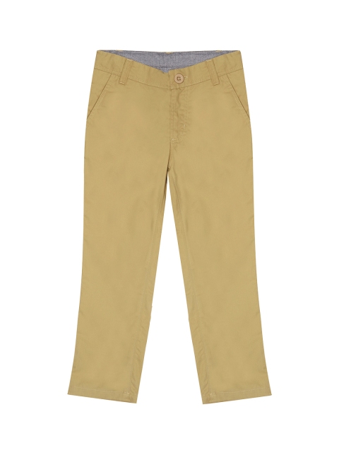 

Campana Boys Beige Regular Fit Solid Regular Trousers