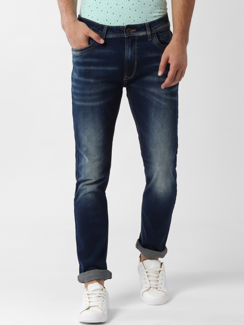 

Peter England Casuals Men Navy Blue Slim Fit Mid-Rise Clean Look Stretchable Jeans