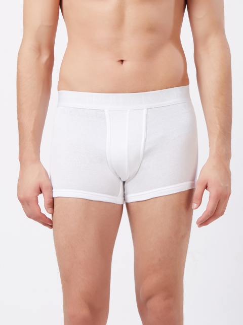 

Fruit of the loom Men White Solid Trunks MTR08-A1S2