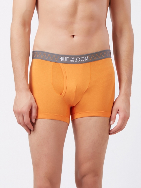 

Fruit of the loom Men Orange Solid Trunks MTR12-A1S3
