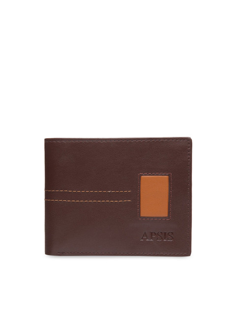 

Apsis Men Brown Solid Two Fold Wallet