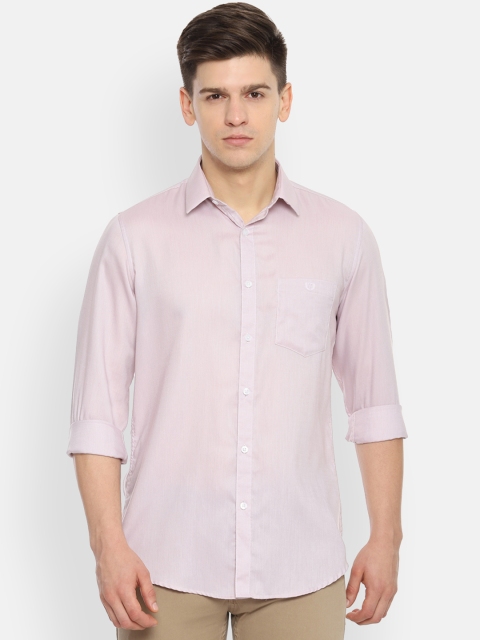 

Van Heusen Sport Men Pink Slim Fit Self Design Casual Shirt