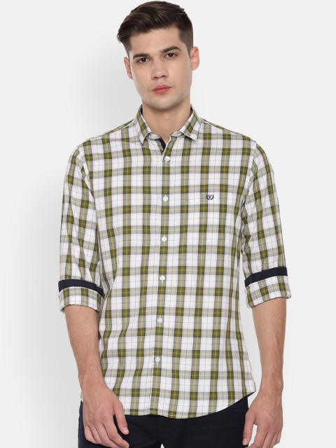 

Van Heusen Sport Men Green Slim Fit Checked Casual Shirt