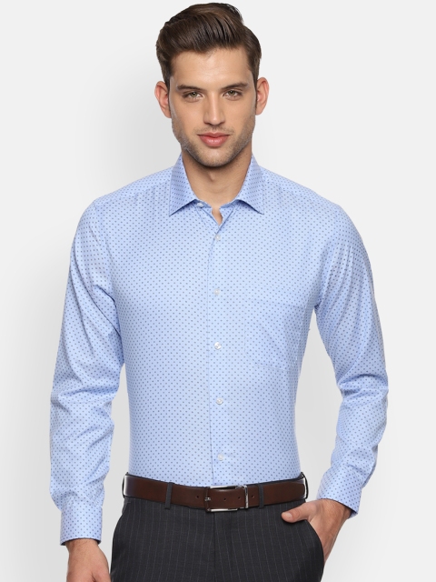 

Louis Philippe Men Blue Slim Fit Printed Formal Shirt