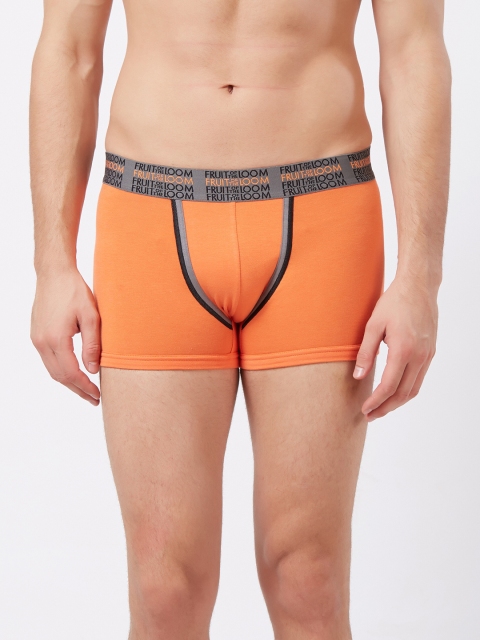 

Fruit of the loom Men Orange Solid Trunks MTR07-A1S4
