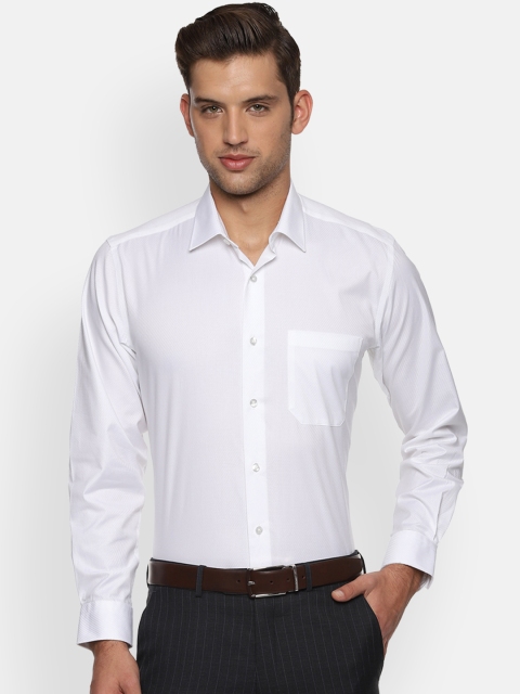 

Louis Philippe Men White Slim Fit Solid Formal Shirt