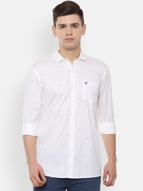 

Allen Solly Sport Men White Regular Fit Striped Casual Shirt