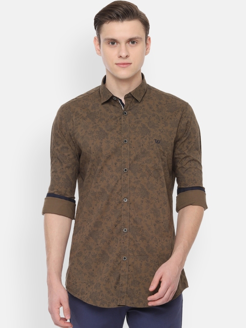 

Van Heusen Sport Men Taupe Slim Fit Printed Casual Shirt