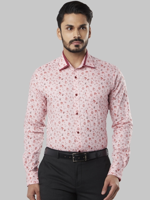 

Raymond Men Red Slim Fit Printed Formal Shirt