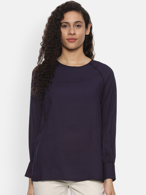 

Van Heusen Women Purple Solid Top