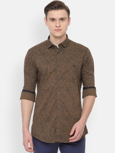 

Van Heusen Sport Men Taupe Slim Fit Printed Casual Shirt