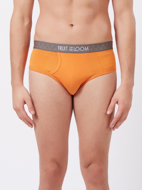 

Fruit of the loom Men Orange Solid Hip Briefs MHB12-A1S3