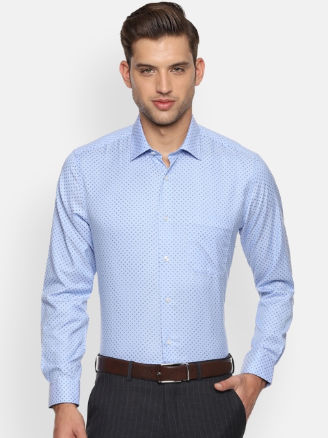 

Louis Philippe Men Blue Slim Fit Printed Formal Shirt