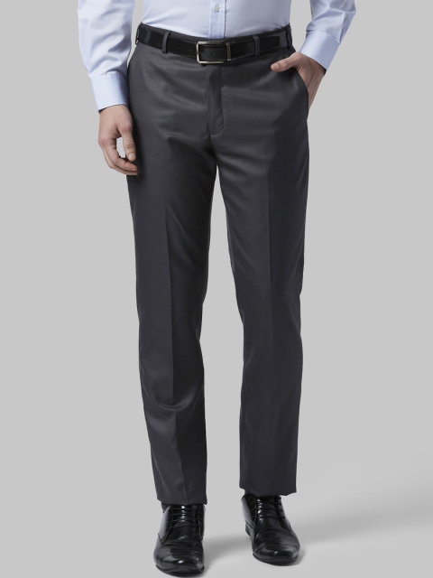 

Park Avenue Men Grey Slim Fit Solid Formal Trousers