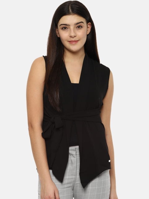 

Allen Solly Woman Women Black Solid Jacket