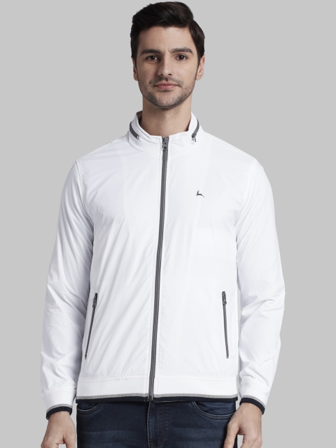

Parx Men White Solid Padded Jacket