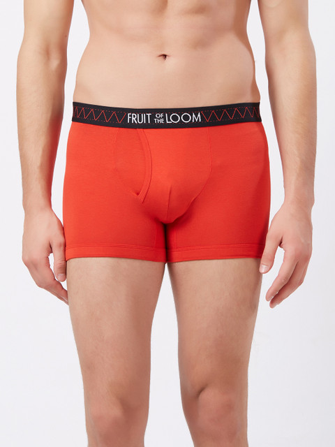 

Fruit of the loom Men Red Solid Trunks MTR12-A1S4