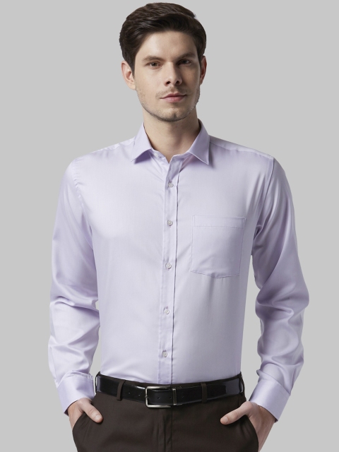 

Park Avenue Men Lavender Regular Fit Solid Formal Shirt