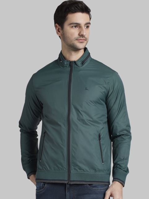 Parx Men Green Solid Padded Jacket