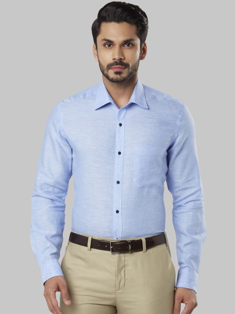 

Raymond Men Blue Regular Fit Solid Formal Shirt