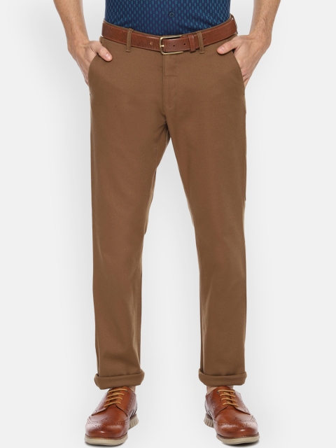 

Van Heusen Sport Men Khaki Slim Fit Solid Regular Trousers