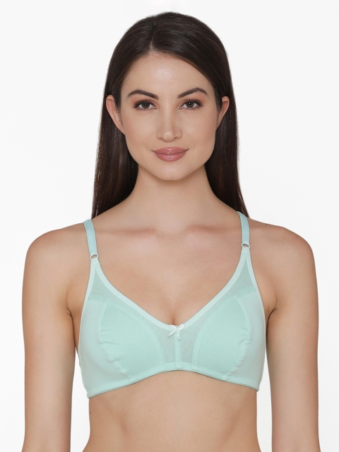 

Clovia Cotton Non-Wired Non-Padded Full Cup Bra, Blue