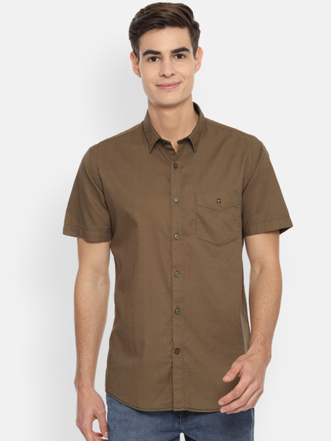 

Louis Philippe Sport Men Brown Slim Fit Solid Casual Shirt