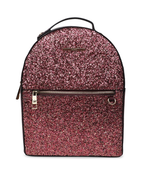 

ALDO Women Burgundy Sequined Backpack