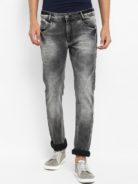 

Mufti Men Black Super Slim Fit Mid-Rise Clean Look Stretchable Jeans