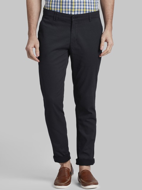 

Parx Men Grey Tapered Fit Solid Regular Trousers