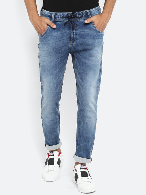 

Mufti Men Blue Regular Fit Mid-Rise Clean Look Stretchable Jeans