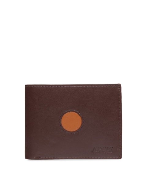 

Apsis Men Brown Solid Two Fold Wallet