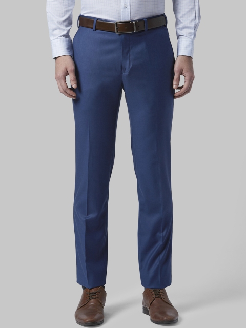 

Park Avenue Men Blue Slim Fit Solid Formal Trousers